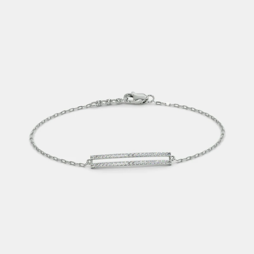 Celestial Harmony Bar Bracelet – 925 Sterling Silver