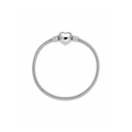 925 Sterling Silver European Charm Bracelet with Heart Clasp