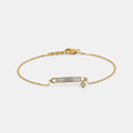Radiance Elegance Safety-Pin Charm Bracelet