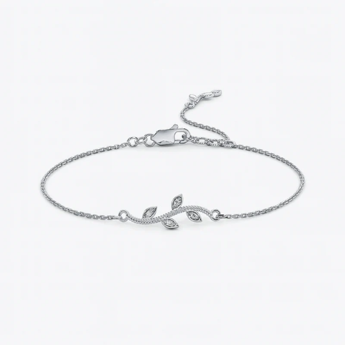 The Elizabeth Vine Leaf Bracelet