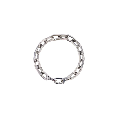Sterling Silver Swiss Link Charm Bracelet